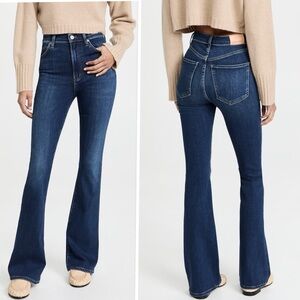 Citizens Of Humanity Dark Blue Wide Leg Jeans